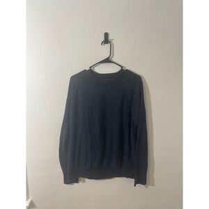 Banana Republic Men’s Blue Heather Lightweight Organic Cotton Sweater L